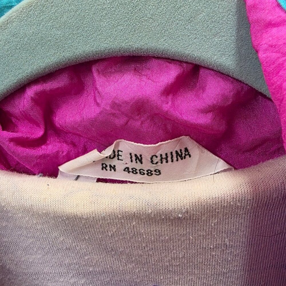 Vintage Misty Valley Windbreaker Jacket Colorblock M - Picture 5 of 6